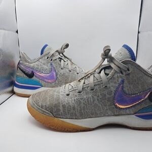 Nike Kids' Gray and Purple Sneakers